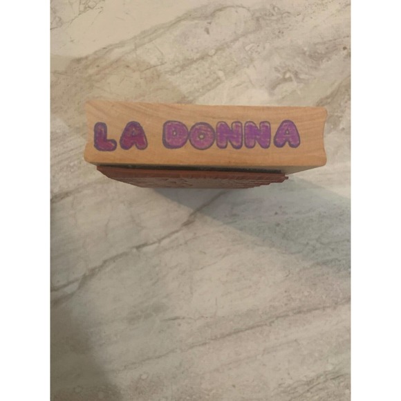 Rubber Stamp large Rocks Boulders with Pine Trees Wood Mounted Stampscapes 1996 - Picture 4 of 5